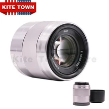 [Mint] Sony E 50mm f/1.8 OSS Lens for APS-C E-mount SEL50F18 Silver w/ Hood