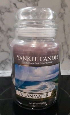 Yankee Candle großes Glas Ozeanwasser sehr selten Deerfield White Label