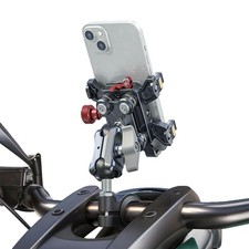 Motorcycle Phone Mount with Vibration Dampener High-Speed Secure Lock, One-...
