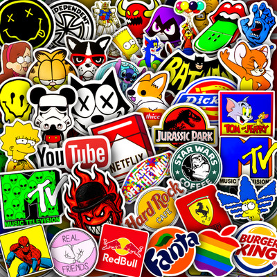 40pcs Waterproof Vinyl Stickers for Water Bottles, Laptops, Skateboard, Luggage