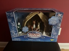 Rudolph The Red-Nosed Reindeer Talking Playset "RUDOLPH AND FAMILY" MEMORY LANE