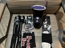 Spencer’s Nightmare Before Christmas Socks And Tumbler Lot Brand New Never Used