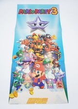Vintage Nintendo Power Mario Party 3 Poster RARE 2001