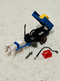 LEGO Forestmen 1680 Hay Cart with Smugglers 1877 Crusader's Cart Complete OBA