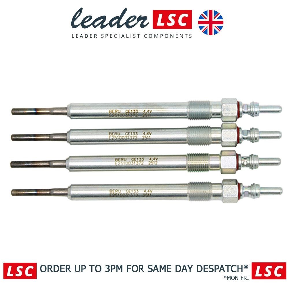 4x Glow Plugs VW Scirocco Sharan Tiguan Touran Transporter NEW 03L963319 BERU