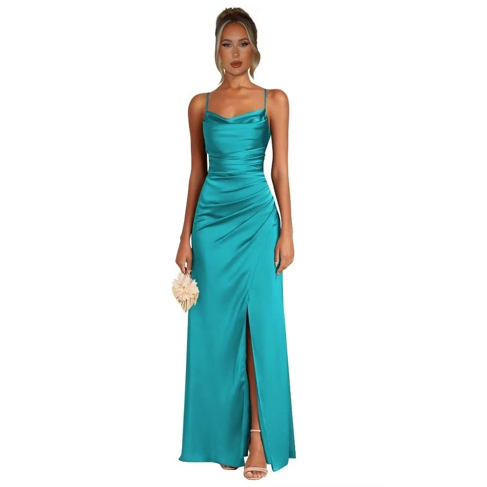 green emerald velvet dress Brittany Chiffon Maxi Dress main image 0