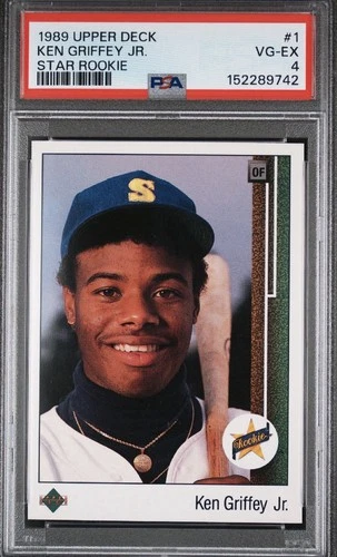1989 Upper Deck Star Rookie Ken Griffey Jr #1 (RC)  PSA 4