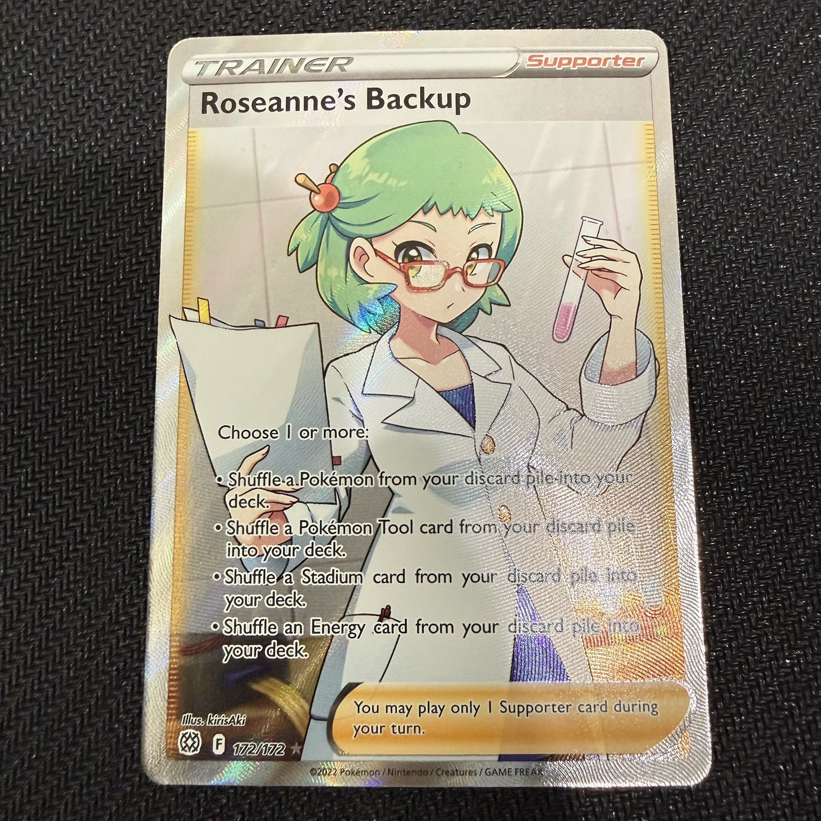 Roseanne’s Backup 172/172 Full Art Trainer – Brilliant Stars – Pokémon TCG M-NM