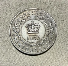 1890 Newfoundland Large Cent