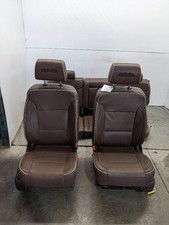 17-19 Sierra Silverado High Country Front Rear Seat Set Brown Leath 118852