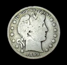 1899 Barber Half Dollar Silver Coin