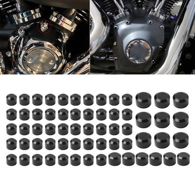 63X Topper Schraube Bolzen Kappe Schwarz Kit Für Harley Twin Cam Softail 2000-06