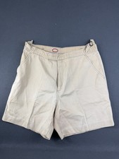 Vintage Banana Republic Mens Tan Travel Chino Shorts Flat Front Regular Fit 36
