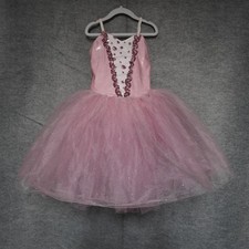 American Classic Pink Ballet Tutu Dress Costume Child Small CS Sequin Glitter