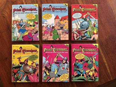 Prinz Eisenherz Comic-Taschenbuch 1-6 (komplette Reihe), Condor Verlag 1980-1982