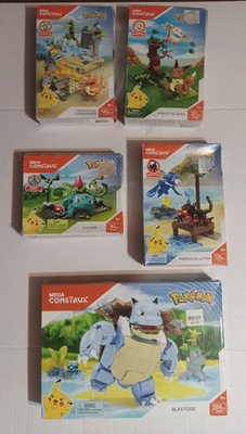 Lot Of 5 Mega Construx Pokemon FPM08- DYF10- FFY81- DYF13- FPM99