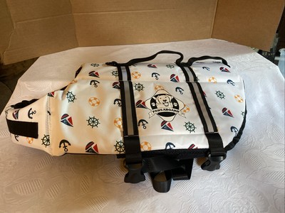 Paws Aboard Doggy Life Jacket Nautical (Large) NEW without Tags
