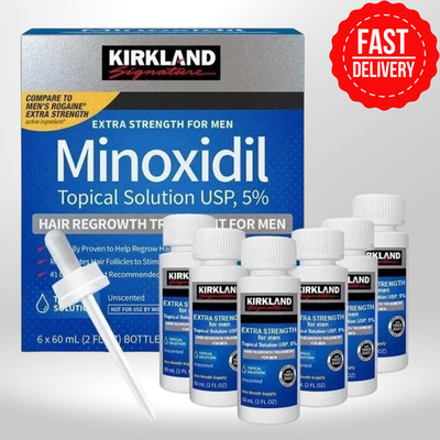 Kirkland Signature Minoxidil 5% Hair Regrowth Treatment for Men 6 Month Supply