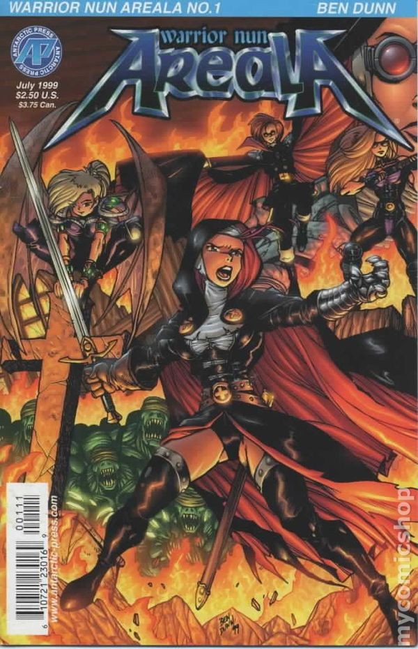 Warrior Nun Areala #1 VG 1999 Stock Image Low Grade