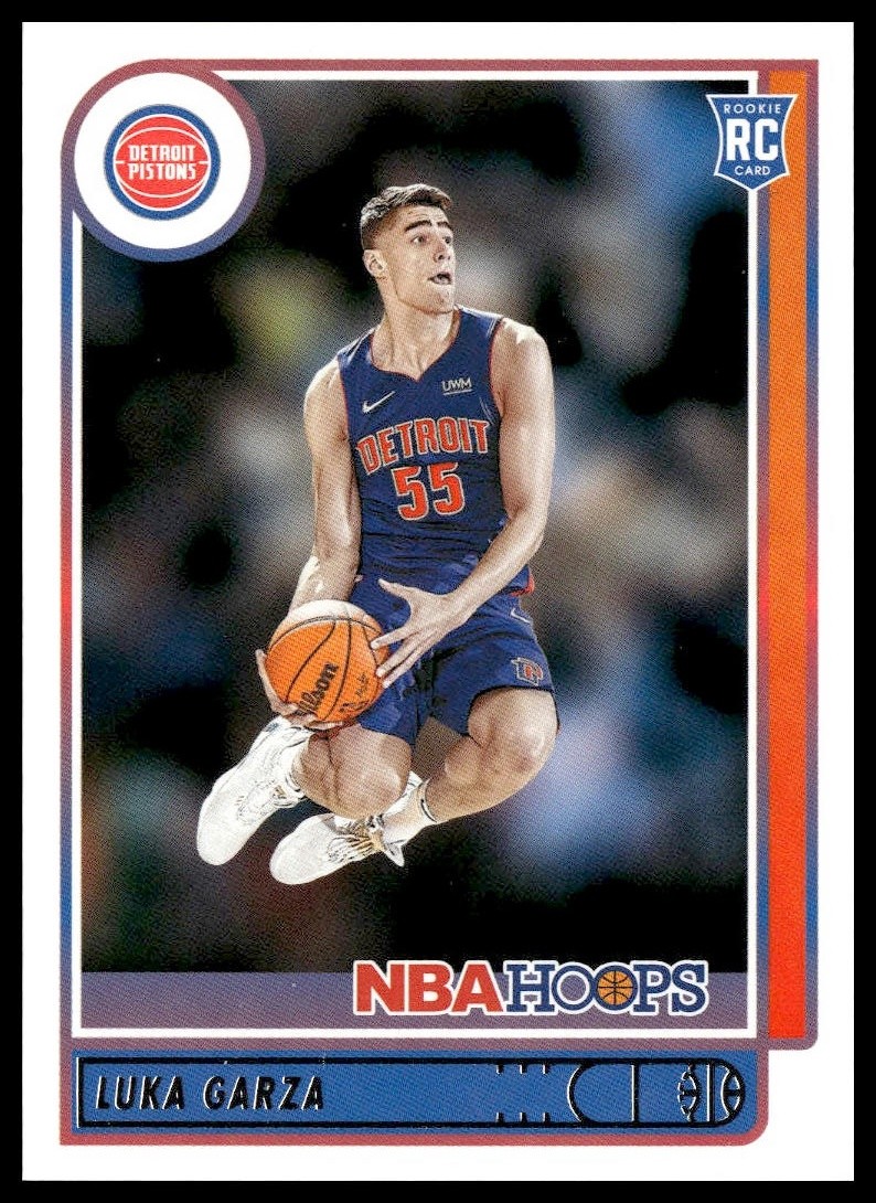 Luka Garza #250 2021-22 Hoops Detroit Pistons Rookie