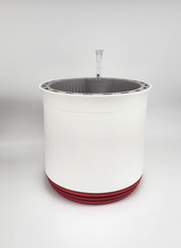 Blumentopf airy System M Luftreinigung Weiß/Rot (Snow-White - Hot Chili)