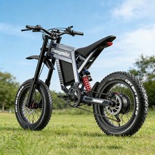20" Fat Tire Electric Bike 1500W 60V 30Ah Adult Mountain eBike Hydraulic Brakes