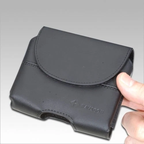 3.5" Leather Black GPS Case for Garmin Nuvi 1200 255 30LM Zumo 220 Tomtom Ease - Image 2 of 4