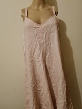 Mango Strappy Dress A Line Mini Linen Mix Peach Medium BNWT Freepost