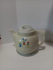 Hall Superior Enterprise Aluminum Co Art Deco Flowers Drip O Lator Tea Coffee 