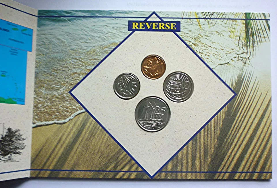 1996 CAYMAN ISLANDS - OFFICIAL BU MINT SET (4) - ROYAL MINT SEALED - RARE BEAUTY - Image 4 of 4