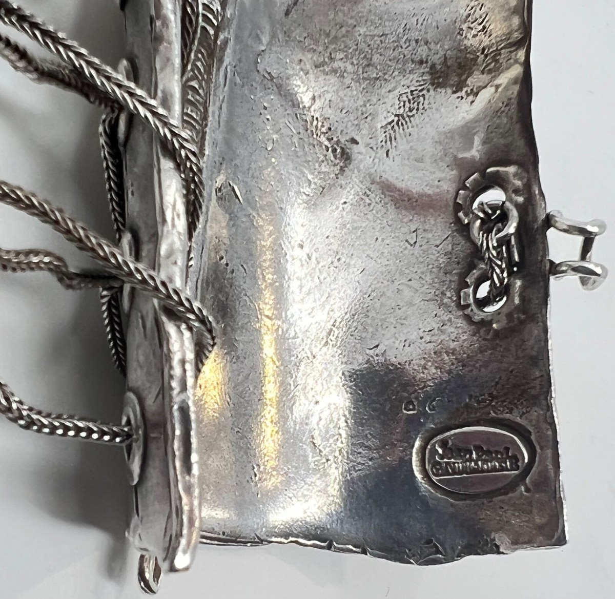 RARE !! Jean Paul Gaultier Boutique Sterling Corset CUFF RARE !! Jean Paul Gaultier Boutique Sterling Corset CUFF