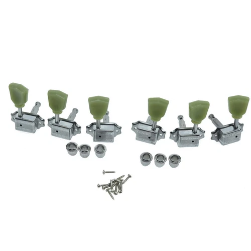 Wilkinson 3x3 Deluxe Vintage Guitar Tuners W/ String through Post For Les Paul