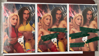 COSPLAY WARS Deadpool Wolverine 3 Art Book Set Naughty Nice Topless LTD NYCC