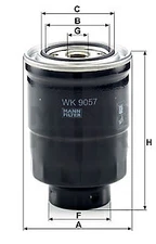 MANN-FILTER WK 9057 z fuel filter for CITROËN MITSUBISHI PEUGEOT