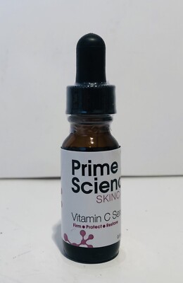 Prime Science Skincare Vitamin C Serum firm Protect Restore Anti-Aging .5 oz New