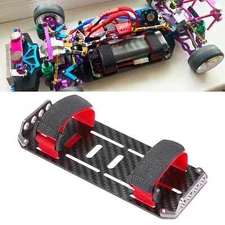 Carbon Fiber Battery Mount Plate Tray for 1/10 RC Crawler Axial SCX10 Rock Car