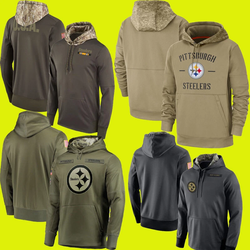 Pittsburgh Steelers Men's Nike Therma Salute To Service Hoodie, Size  Men's (S)