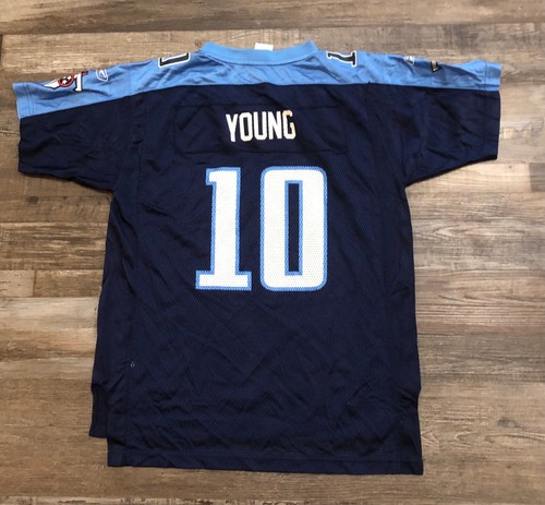 Reebok Tennessee Titans Vince Young #10 Jersey Youth XL Navy Blue NFL Football - Picture 2 of 5