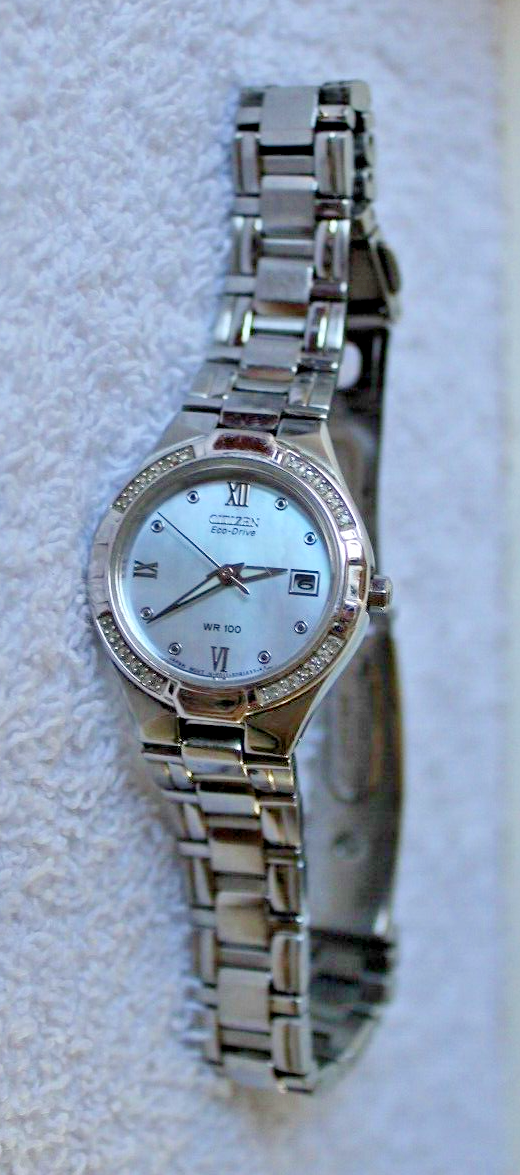 CITIZEN Eco-Drive レディース 時計 WR-100 Citizen Women's Eco Drive Corso WR100 Dark Blue Dial EW2290
