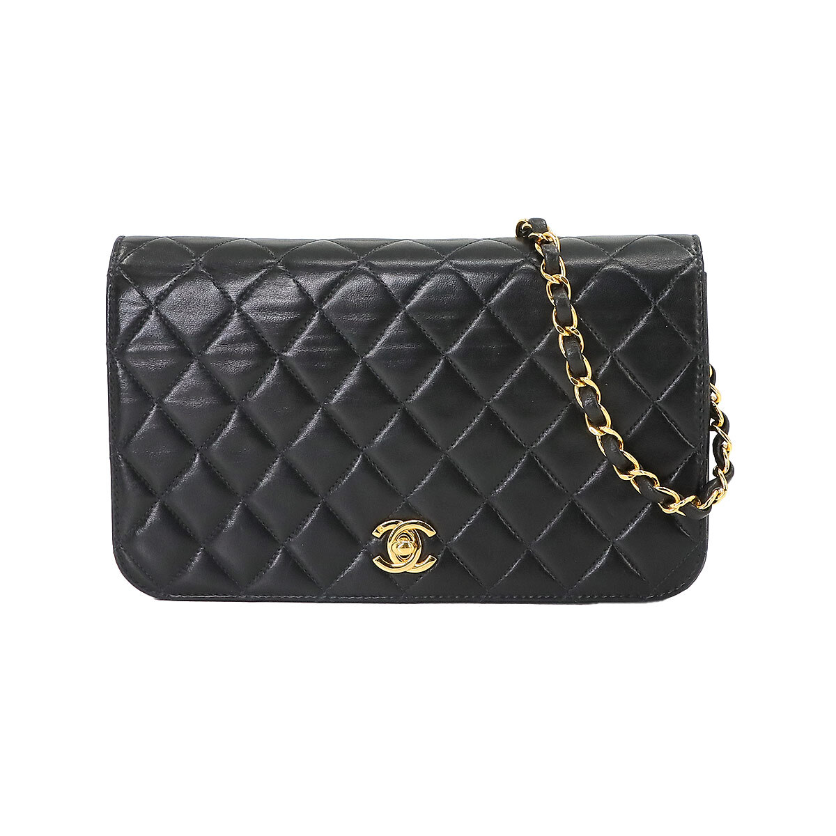 シャネル ショルダーバッグ A03568 CHANEL Matelasse Chain Shoulder Bag Leather Black A03568