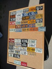 1953 1954 Vintage Bicycle License Plates Tags Bike Cycle Collection