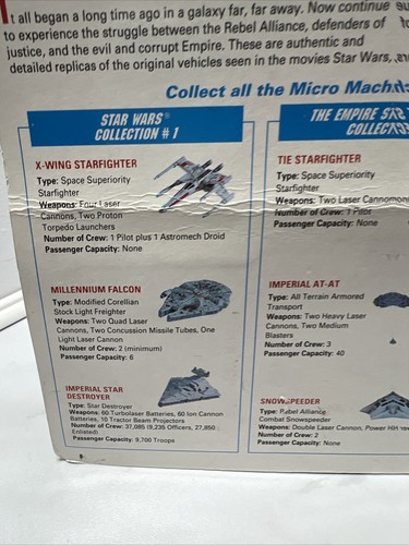 Micro Machines Star Wars Collection #1 65860 X Wing Millennium Falcon 1993 - Picture 12 of 16