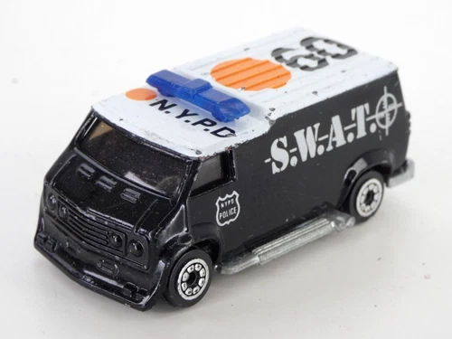 Corgi Hot Rod Custom Van NYPD SWAT Toy Car Vintage Model Collectible