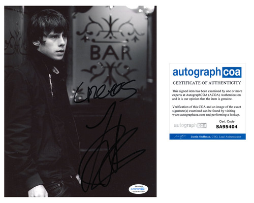Jake Bugg Signed Autographed 'Lightning Bolt' 8x10 Photo ACOA