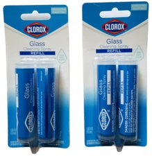 Clorox Glass Cleaner Refill Cartridges for Glass Cleaner Spray Bottle 2 x 2   