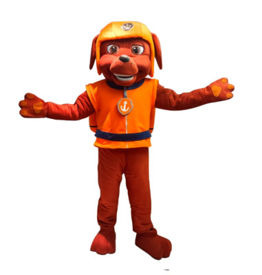 Orange Dog Patrol Mascot Costume Adult Halloween Party Cosplay Mascot Event