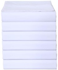 Brushed Microfiber Twin Flat Sheets Only 6 Pack Premium Hotel Quality Bedding...