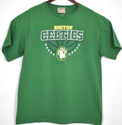 Vintage Boston Celtics Hardwood Classics NBA Basketball Mens Large Green T Shirt | eBay