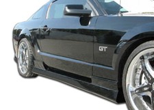 05-14 Ford Mustang Stallion Duraflex Side Skirts Body Kit 104297 05-14 Ford Mustang Stallion Duraflex Side Skirts Body Kit 104297