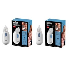 Braun Electric Nasal Aspirator - Mucus Remover, Blocked Nose Relief  2 PACK